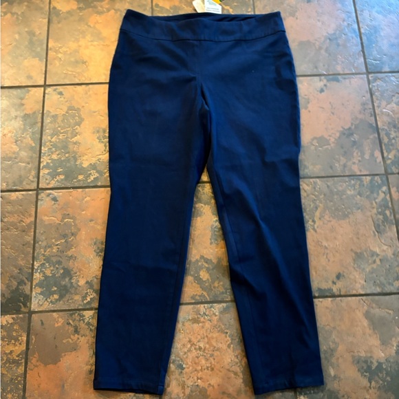🧡💛Ruby Rd. Deep Blue Slimming Pants - Picture 1 of 4